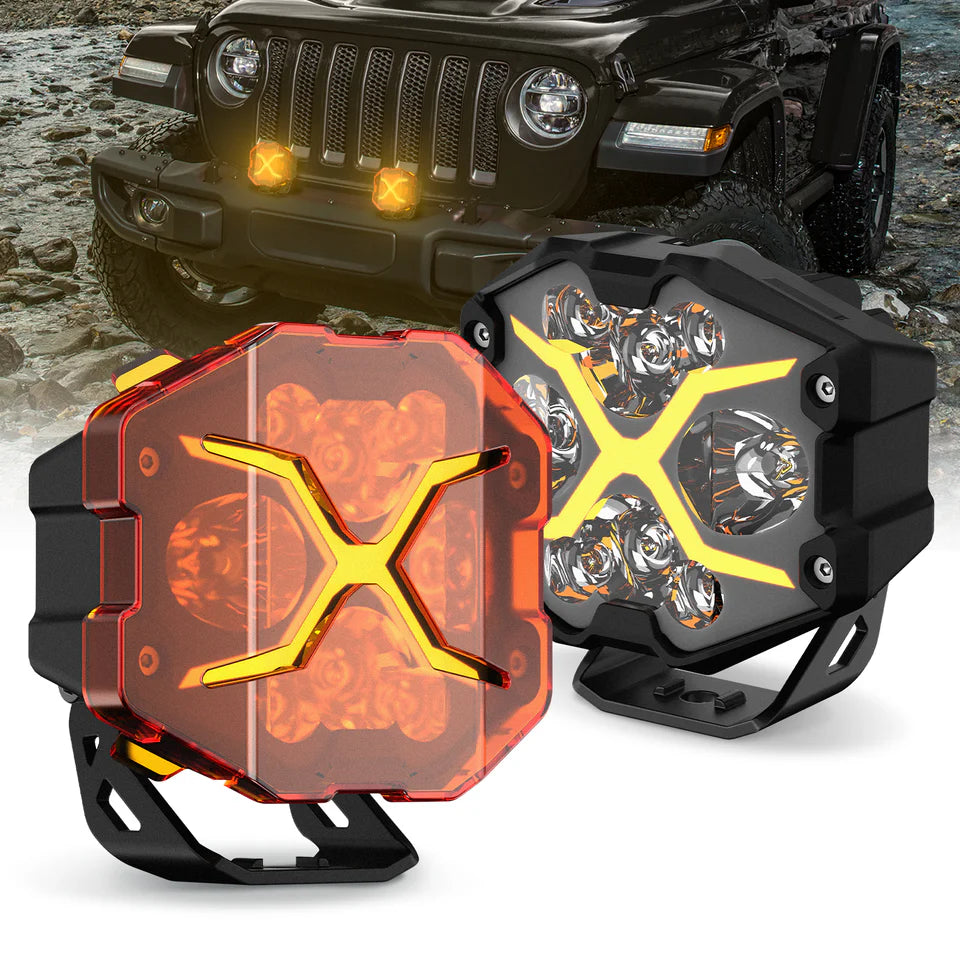 【新品未使用】NOVSIGHT ROCK SERIES X 4インチLEDライト NOVSIGHT】ROCK Series X 4inch LED LIGHT SYSTEM (ノブサイト