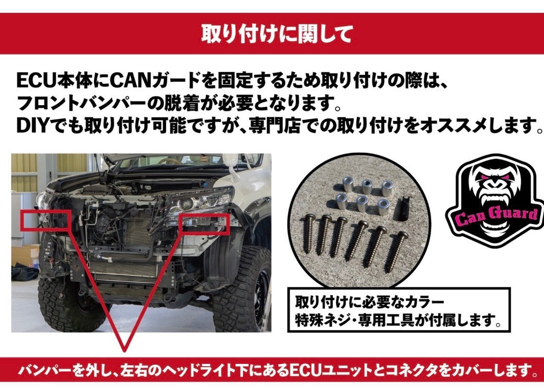 CANガード【CANインベーダー盗難対策商品】/ランドクルーザープラド150系 – FUNG