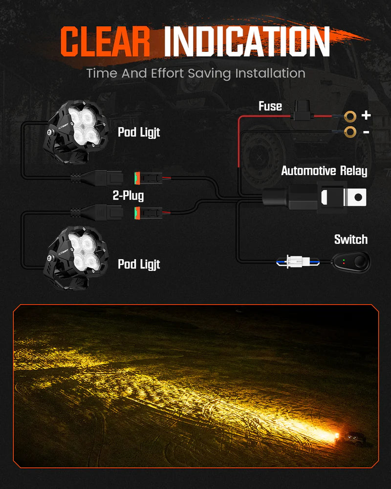 NOVSIGHT】CYBER Series 3inch Light System 40W (ノブサイト